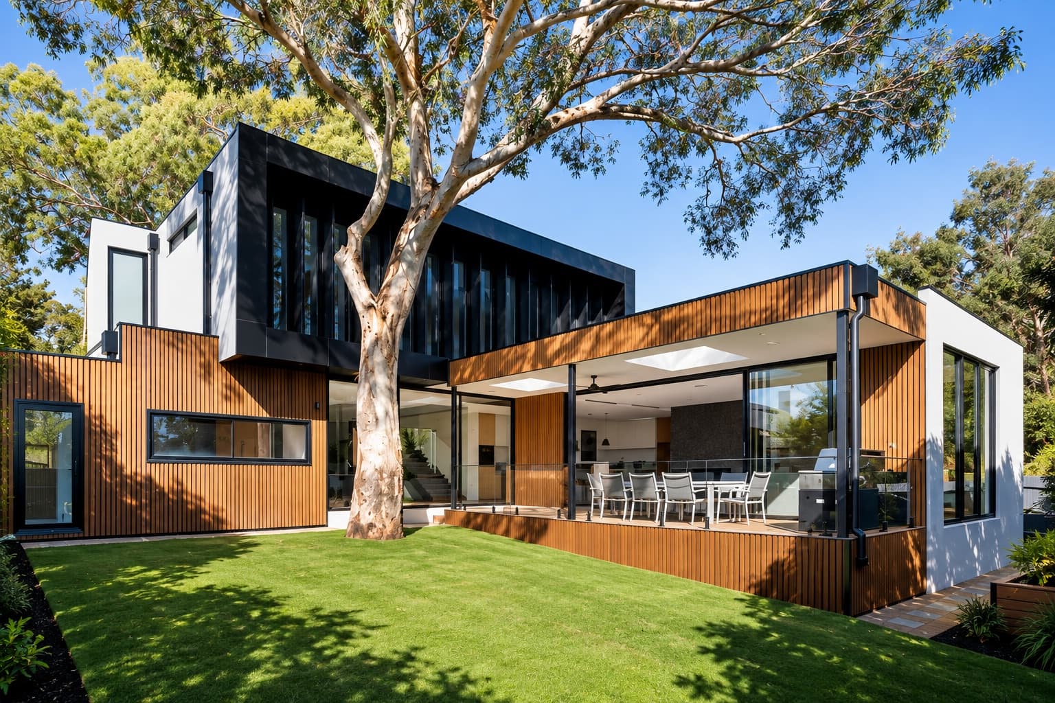Modern luxury property exterior